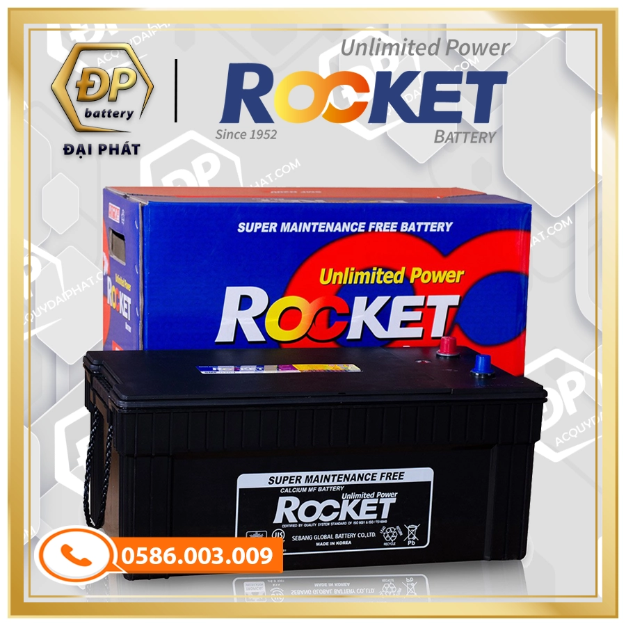 Ắc Quy Rocket SMF N200 (12V-200Ah)