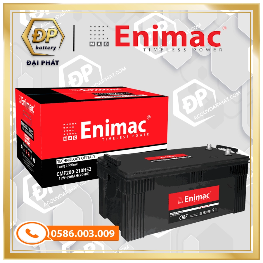 Ắc Quy Enimac CMF 200-210H52 (12V-200Ah).