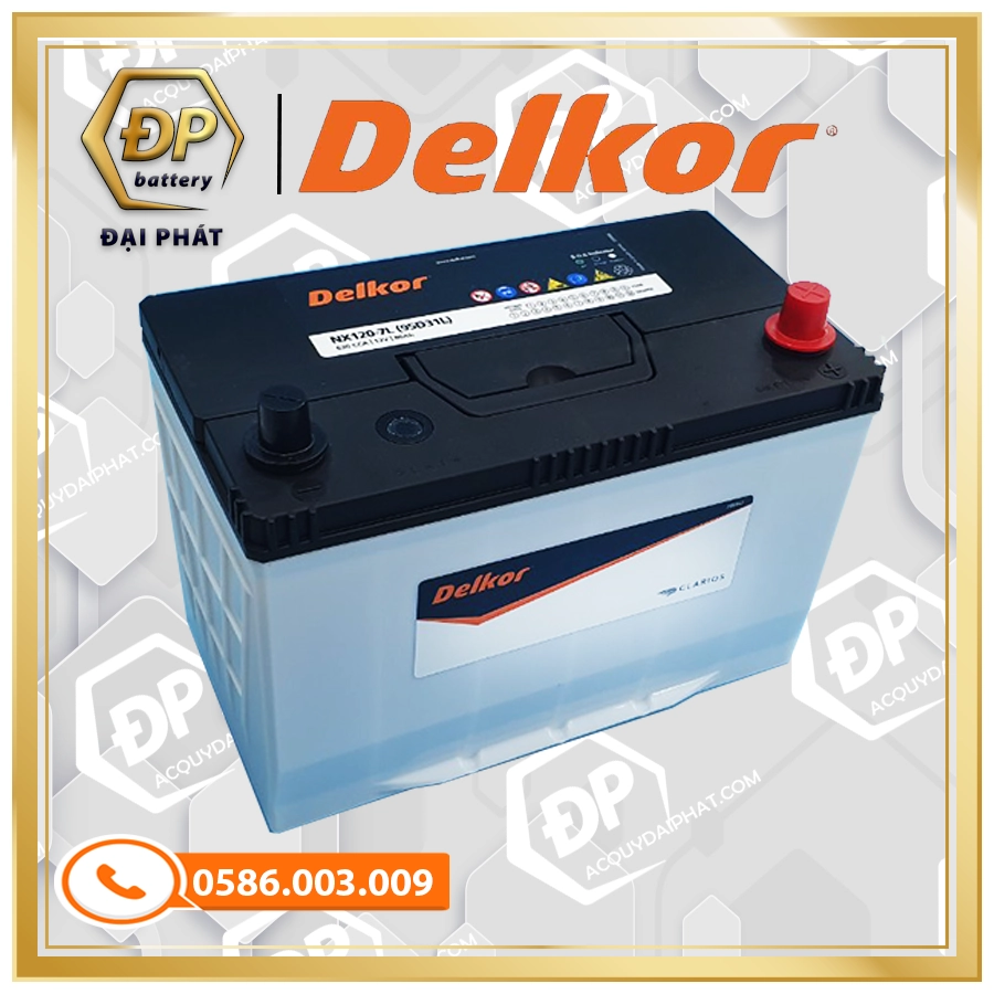 Ắc Quy Delkor NX120-7R (12V-80Ah)