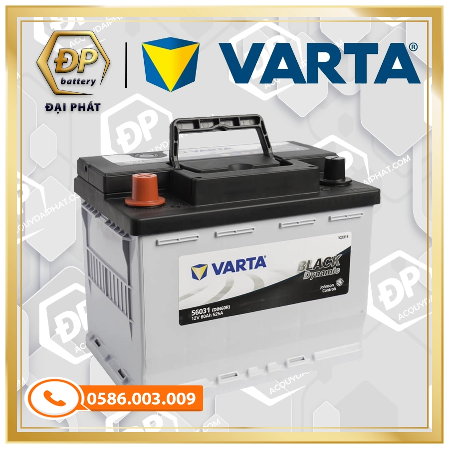 ẮC QUY VARTA 56031 DIN60R (12V - 60AH)
