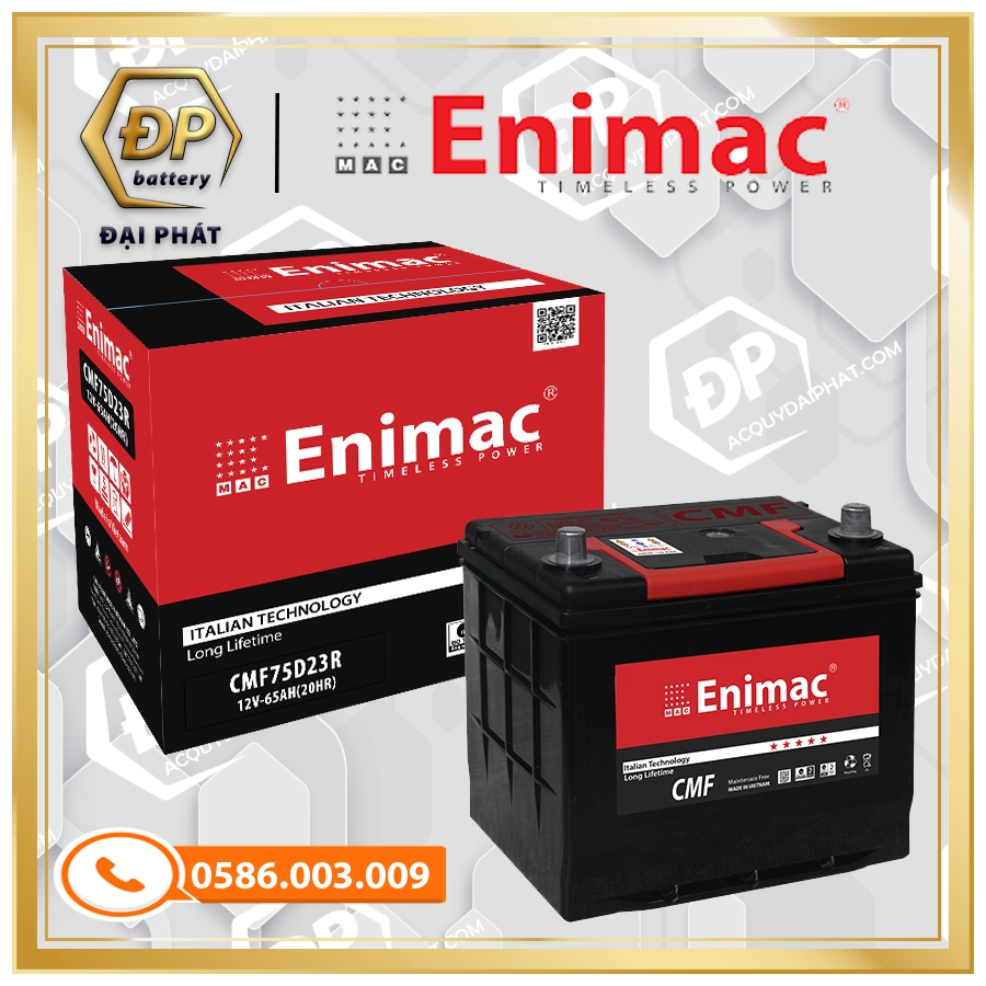 Ắc Quy Enimac CMF 75D23R (12V-65Ah)